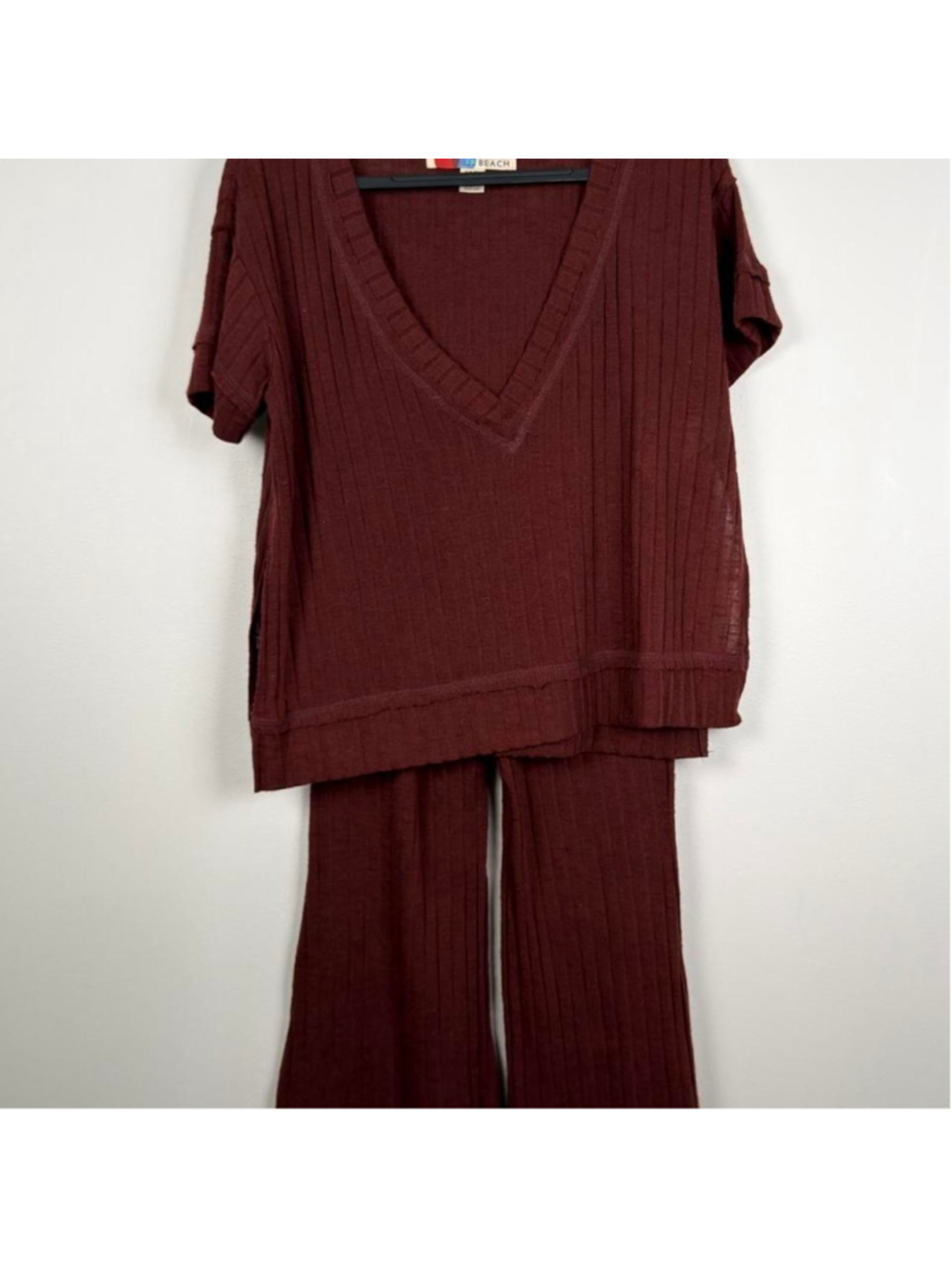 Free People FP Beach matching ribbed knit set Size XS